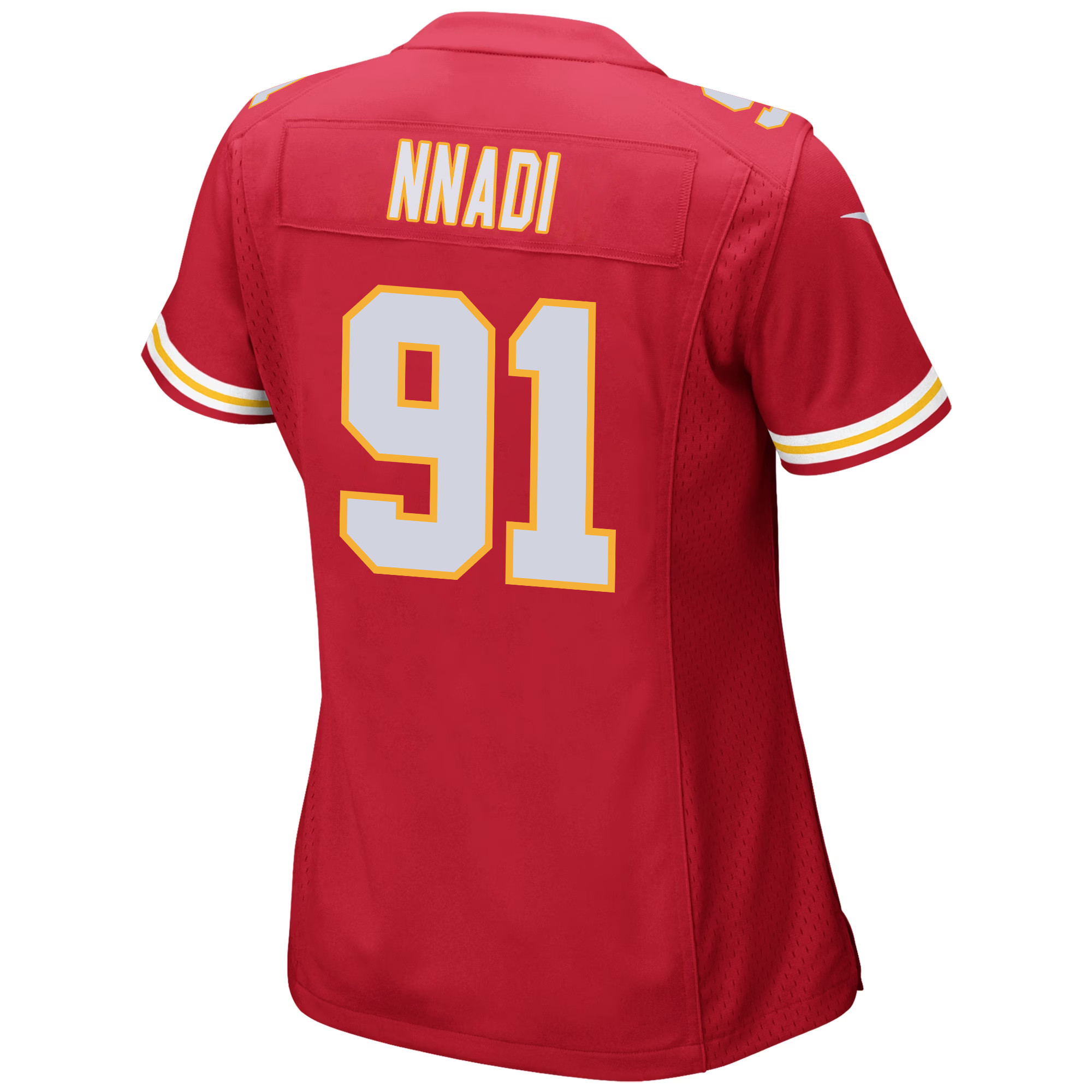 Derrick Nnadi 91 Kansas City Chiefs Super Bowl LVIII Champions 4X Game Women Jersey - Red JS8525 nicesnker - Image 3