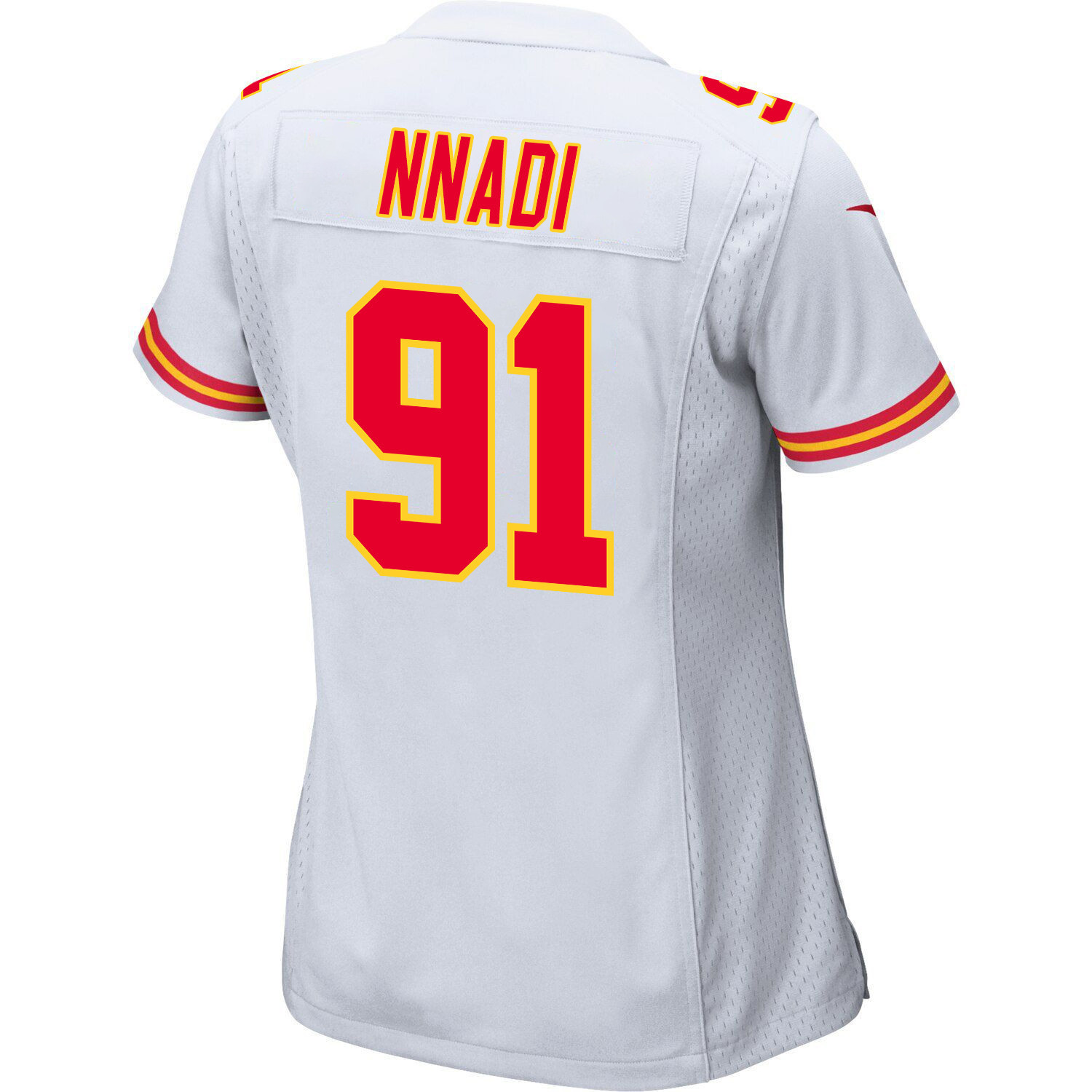Derrick Nnadi 91 Kansas City Chiefs Super Bowl LVIII Champions 4X Game Women Jersey - White JS2817 nicesnker - Image 3