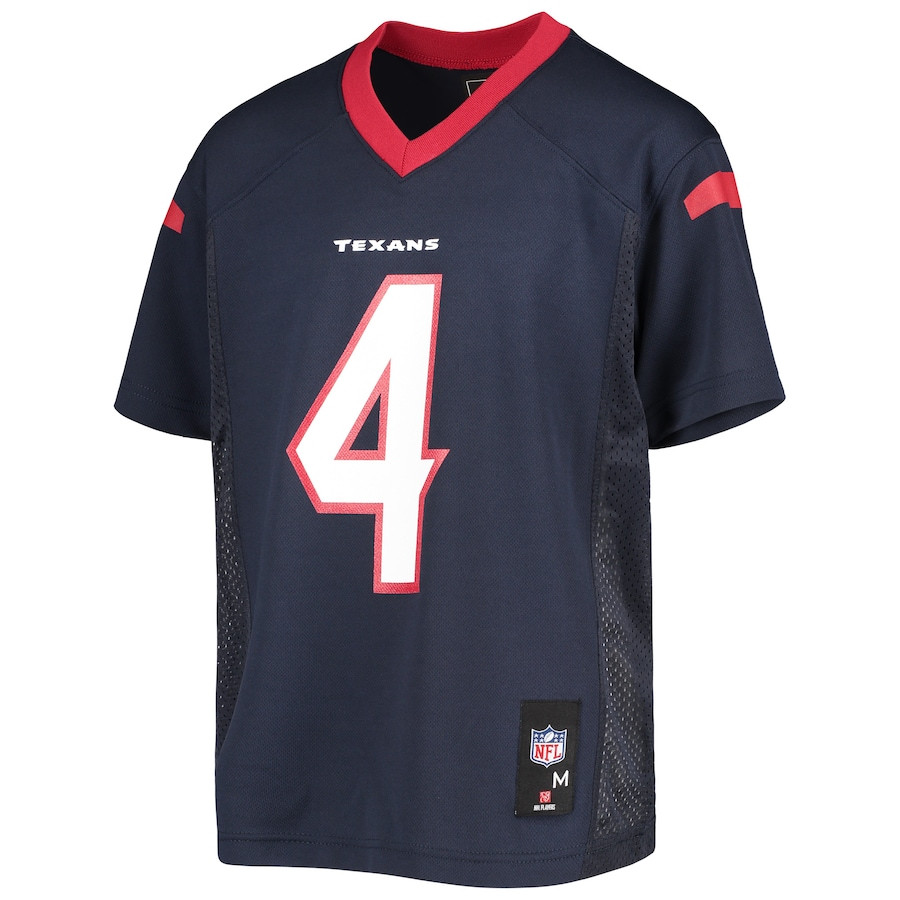 Alternative view of Deshaun Watson 4 Houston Texans YOUTH Jersey - Navy JS3648 nicesnker