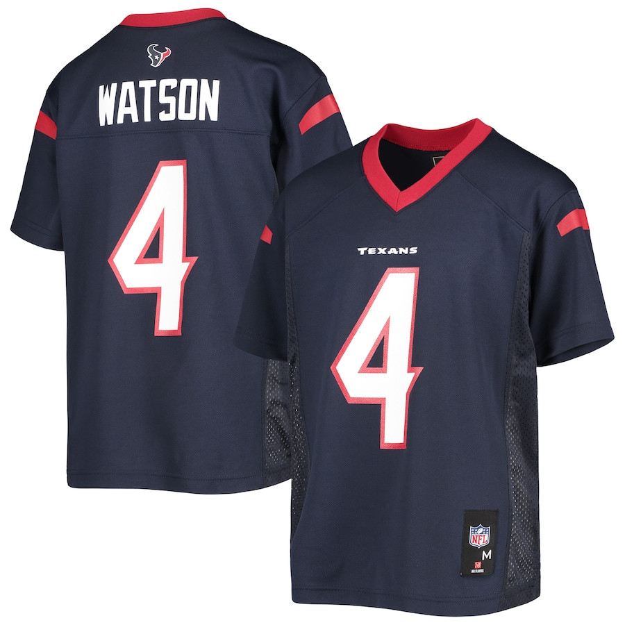 Deshaun Watson 4 Houston Texans YOUTH Jersey - Navy JS3648 nicesnker