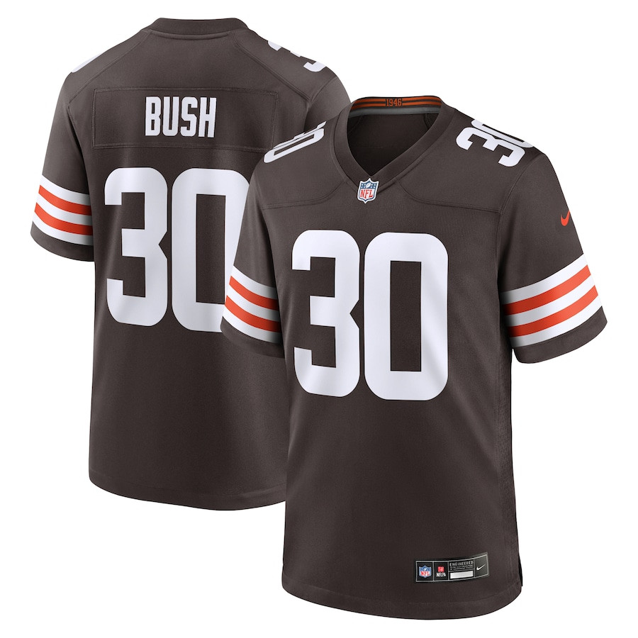 Devin Bush 30 Cleveland Browns Game Men Jersey - Brown JS6505 nicesnker