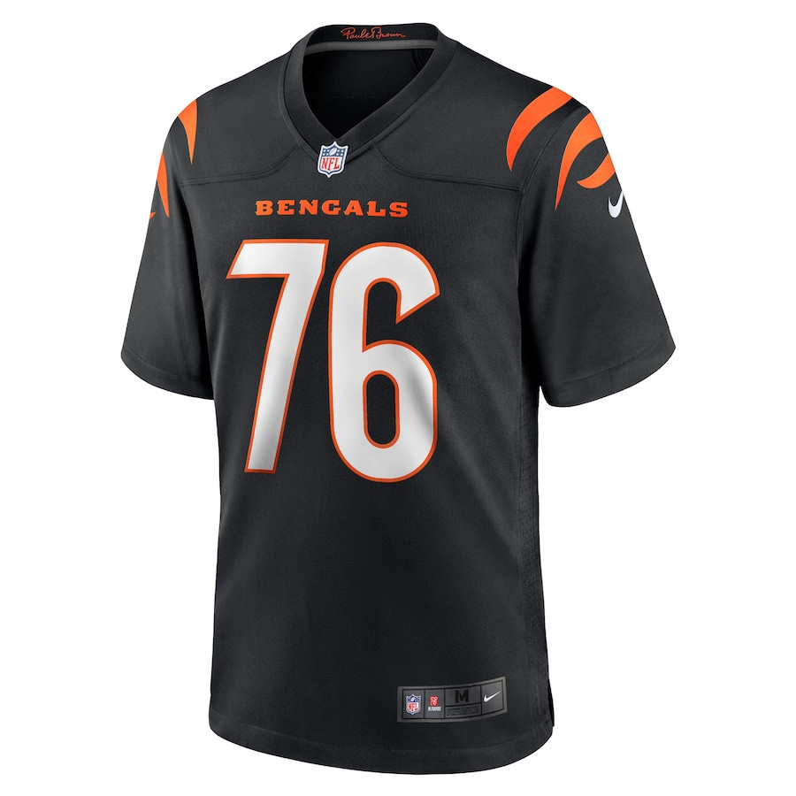 Alternative view of Devin Cochran 76 Cincinnati Bengals Team Game Men Jersey - Black JS2225 nicesnker
