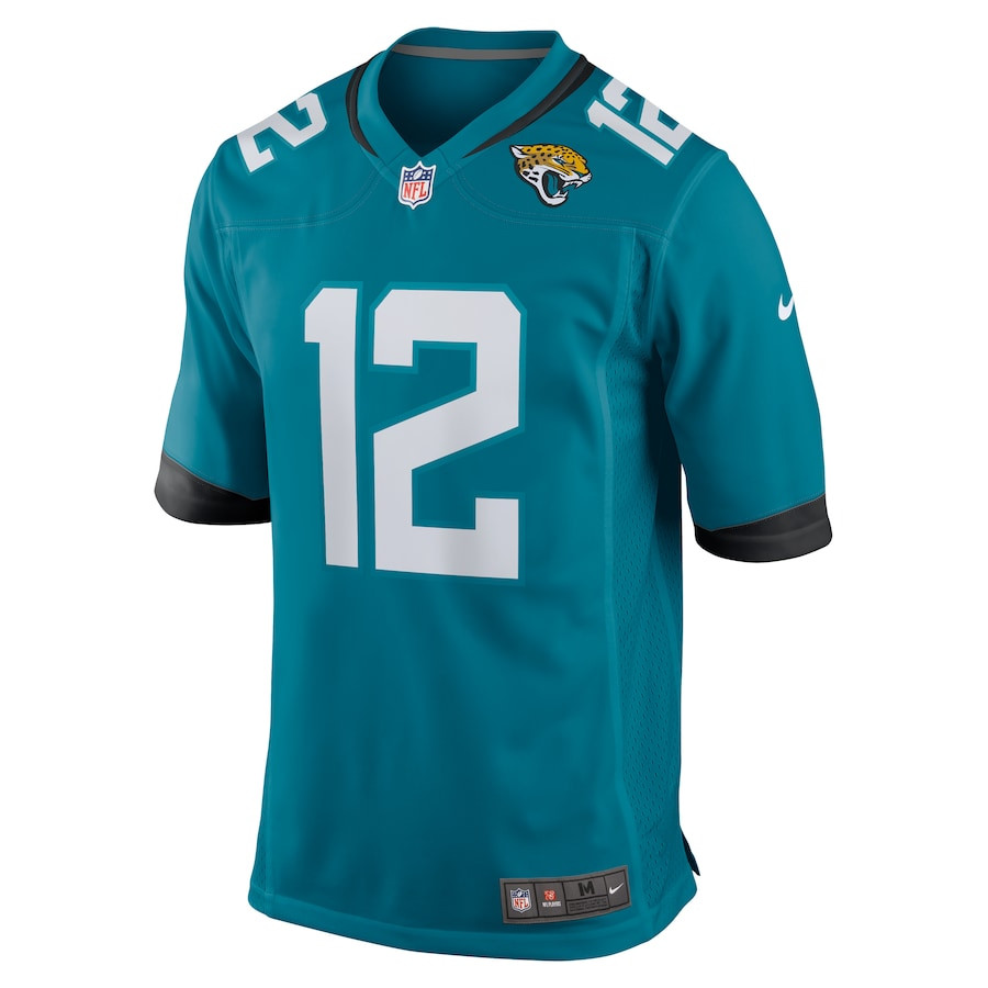 Alternative view of Devin Duvernay 12 Jacksonville Jaguars Alternate Game Men Jersey - Teal JS5553 nicesnker