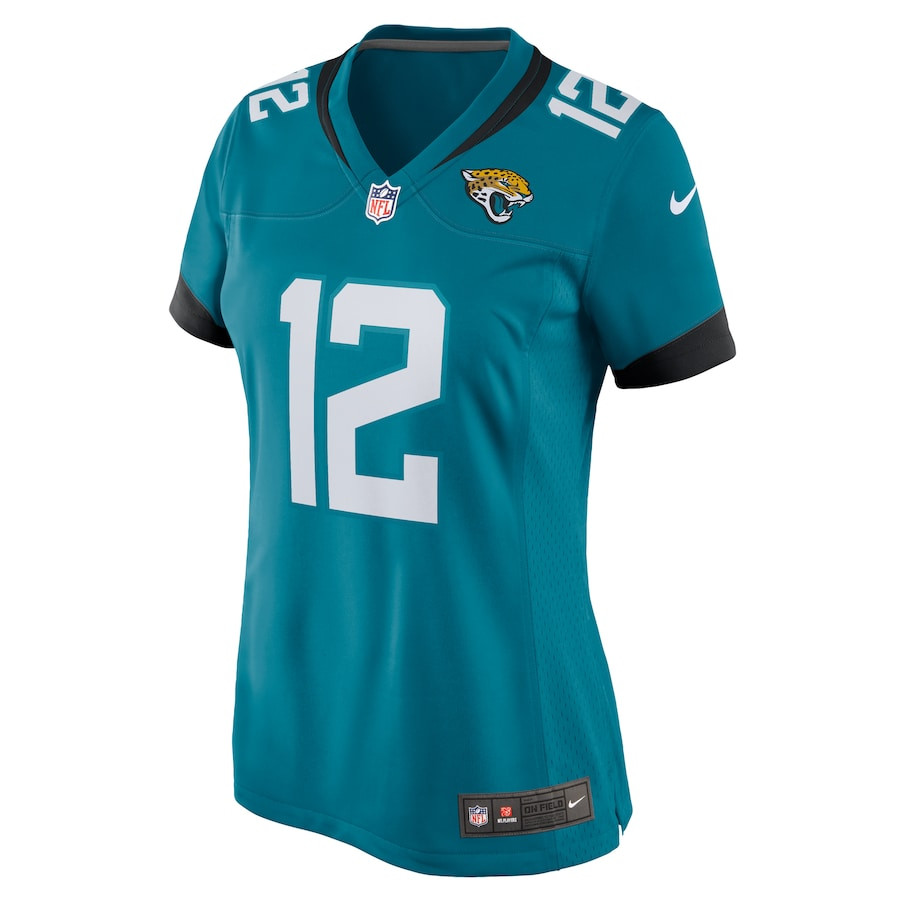 Alternative view of Devin Duvernay 12 Jacksonville Jaguars Alternate Game Women Jersey - Teal JS2733 nicesnker