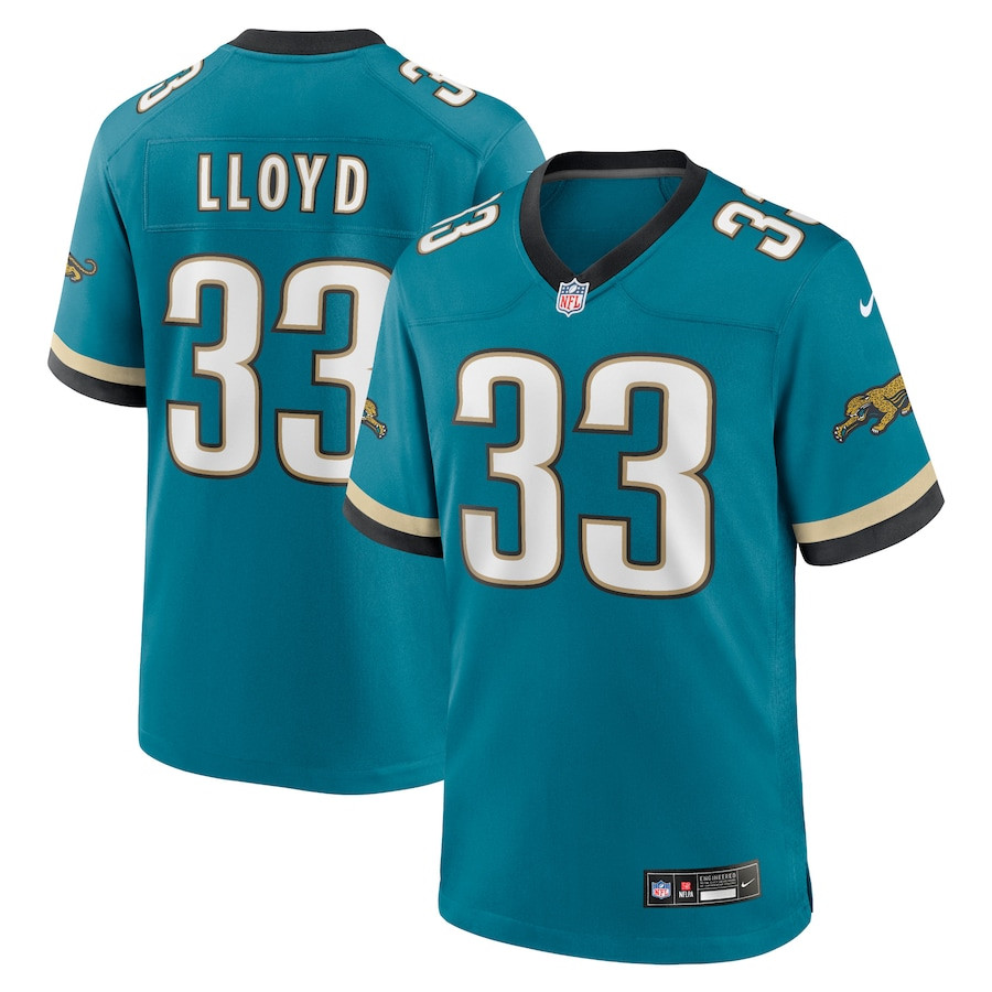 Devin Lloyd 33 Jacksonville Jaguars Prowler Throwback Player Game Men Jersey - Teal JS8500 nicesnker