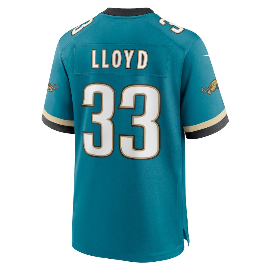 Devin Lloyd 33 Jacksonville Jaguars Prowler Throwback Player Game Men Jersey - Teal JS8500 nicesnker - Image 3