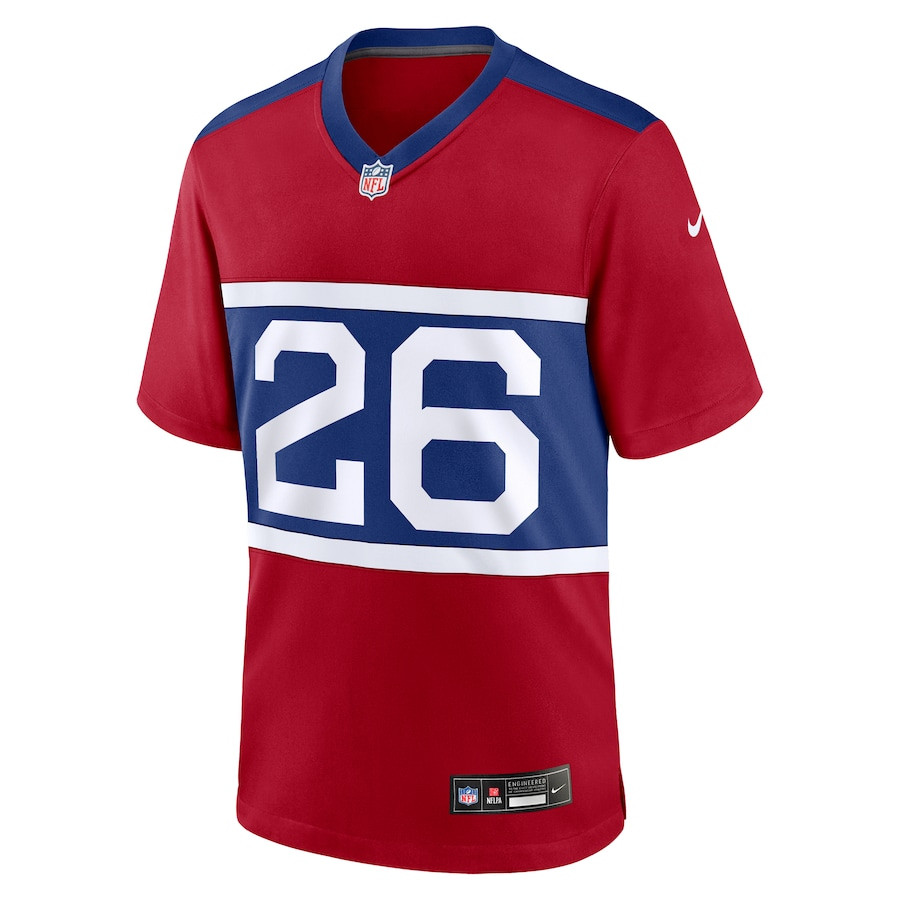 Alternative view of Devin Singletary 26 New York Giants Alternate Game Men Jersey - Century Red JS7249 nicesnker