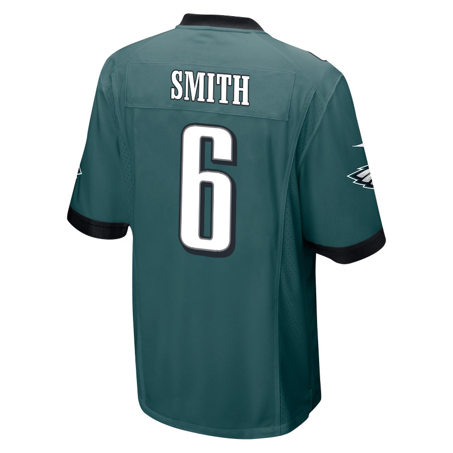 Alternative view of DeVonta Smith 6 Philadelphia Eagles Super Bowl LIX New Orleans Patch Game Men Jersey - Midnight Green JS1853 nicesnker