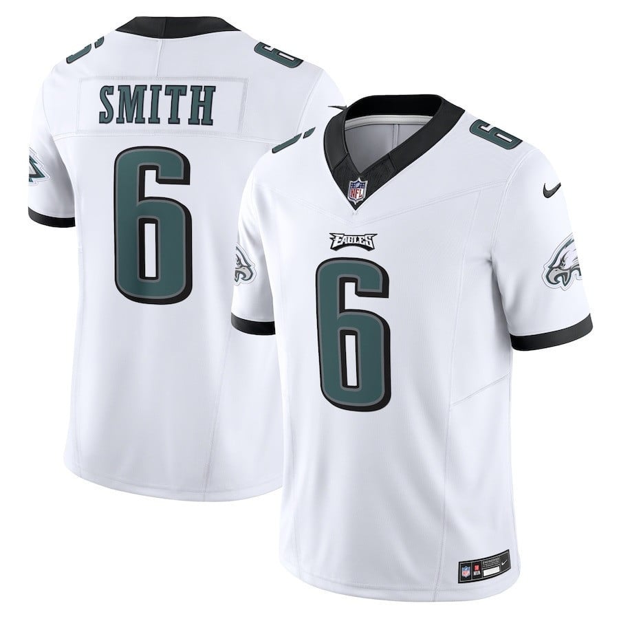 DeVonta Smith 6 Philadelphia Eagles Vapor F.U.S.E. Limited Jersey - White JS7888 nicesnker