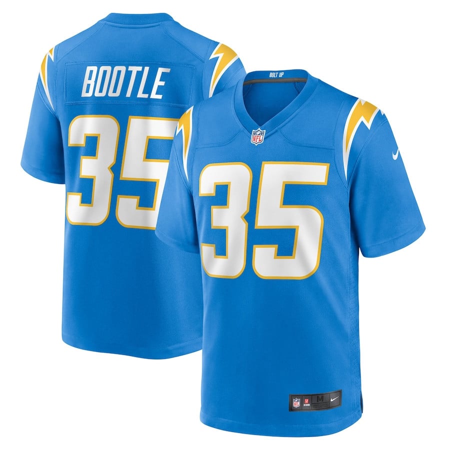 Dicaprio Bootle 35 Los Angeles Chargers Team Game Men Jersey - Powder Blue JS8790 nicesnker