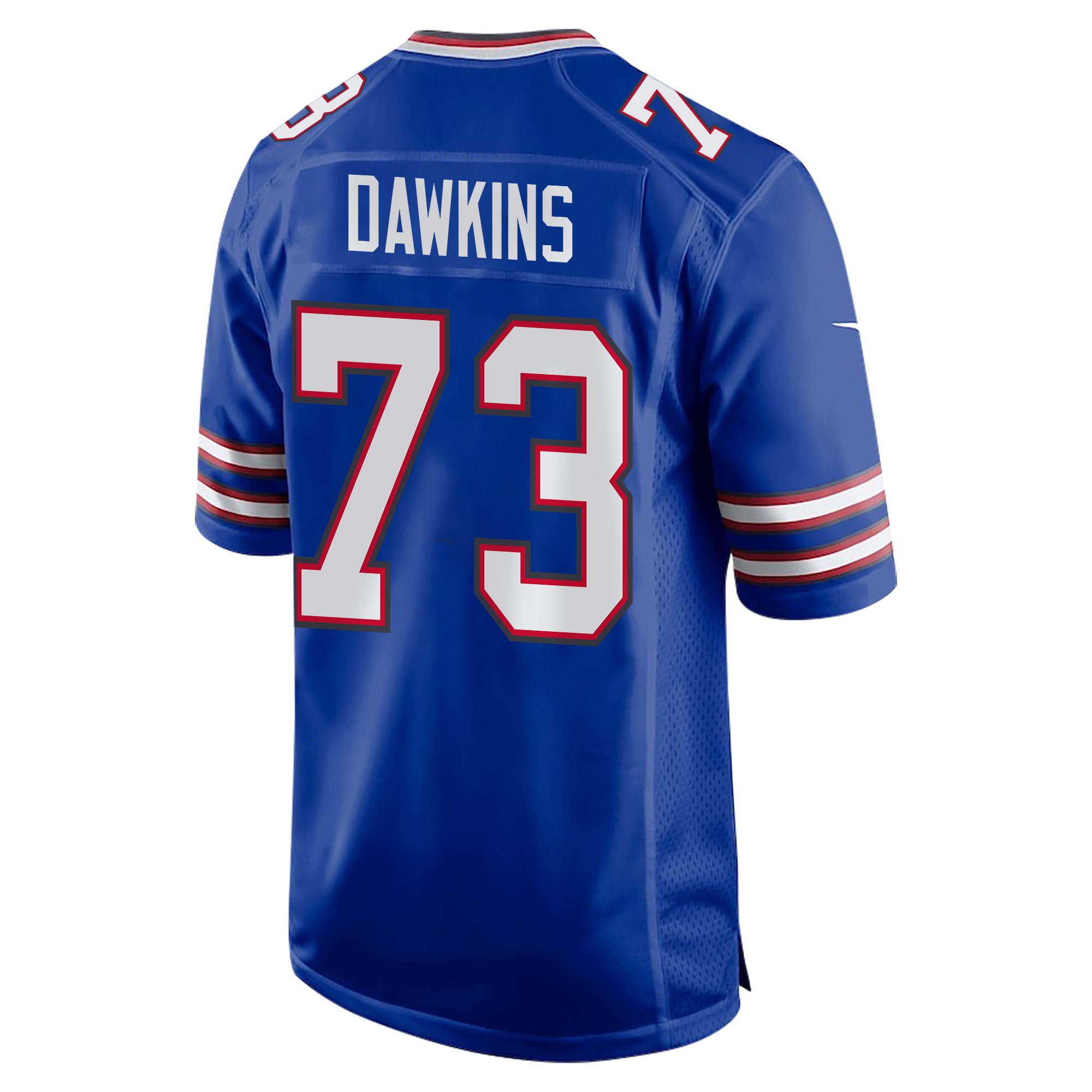 Alternative view of Dion Dawkins 73 Buffalo Bills Super Bowl LIX Champions Patch 'New Orleans - The Ultimate Showdown' EMBROIDERED Game Men Jersey - Royal JS7541 nicesnker