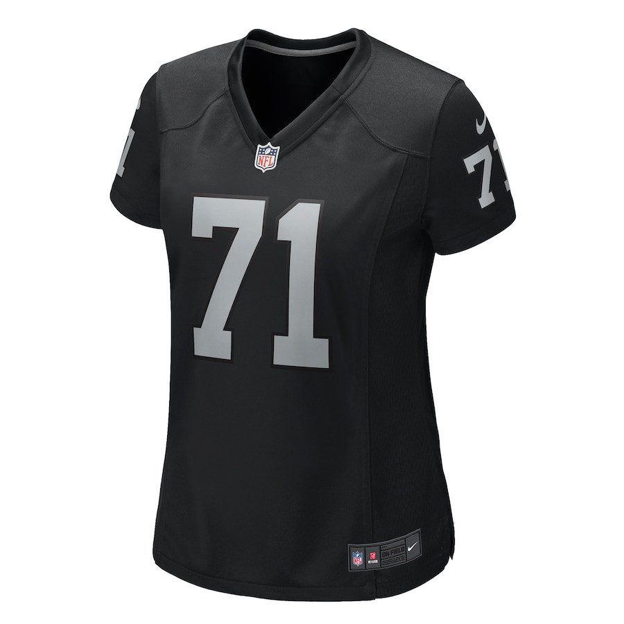 Alternative view of DJ Glaze 71 Las Vegas Raiders Women's Game Jersey - Black JS8741 nicesnker