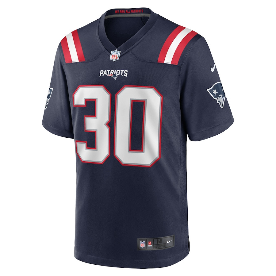 Alternative view of D.J. James 30 New England Patriots Team Game Men Jersey - Navy JS8819 nicesnker