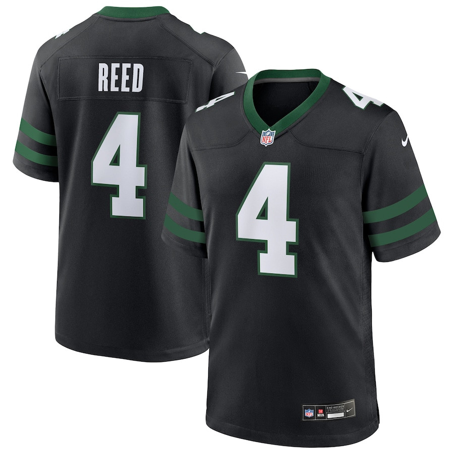 D.J. Reed 4 New York Jets Alternate Game Men Jersey - Legacy Black JS2648 nicesnker