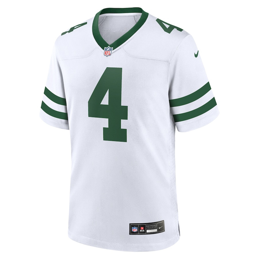 Alternative view of D.J. Reed 4 New York Jets Game Men Jersey - Legacy White JS4591 nicesnker