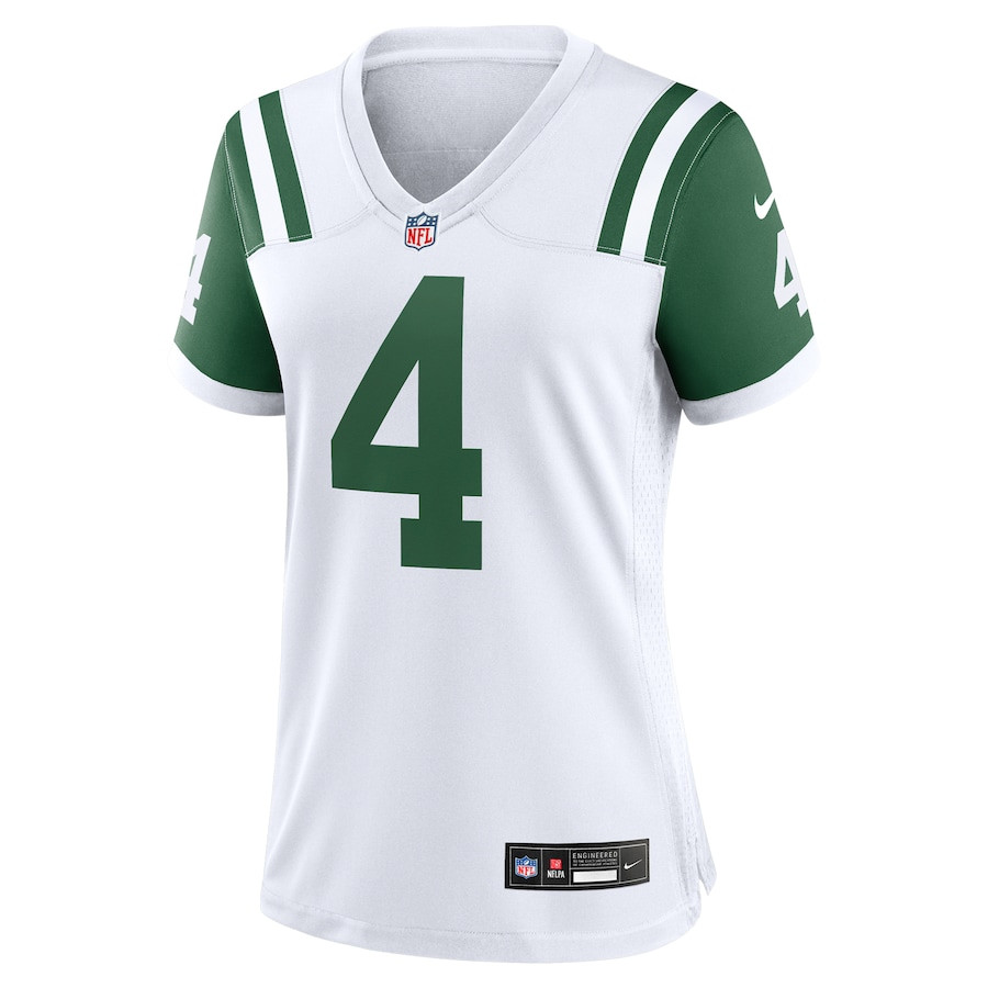 Alternative view of D.J. Reed 4 New York Jets Women's Classic Alternate Game Jersey - White JS5006 nicesnker