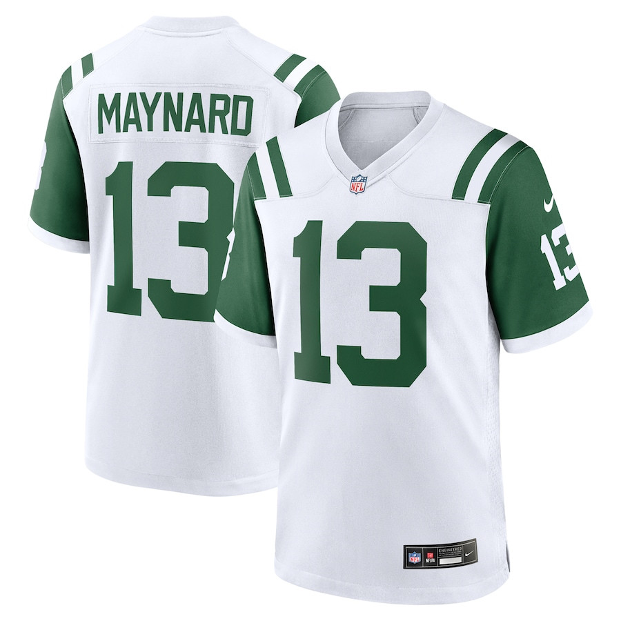 Don Maynard 13 New York Jets Classic Alternate Retired Player Game Men Jersey - White JS2028 nicesnker