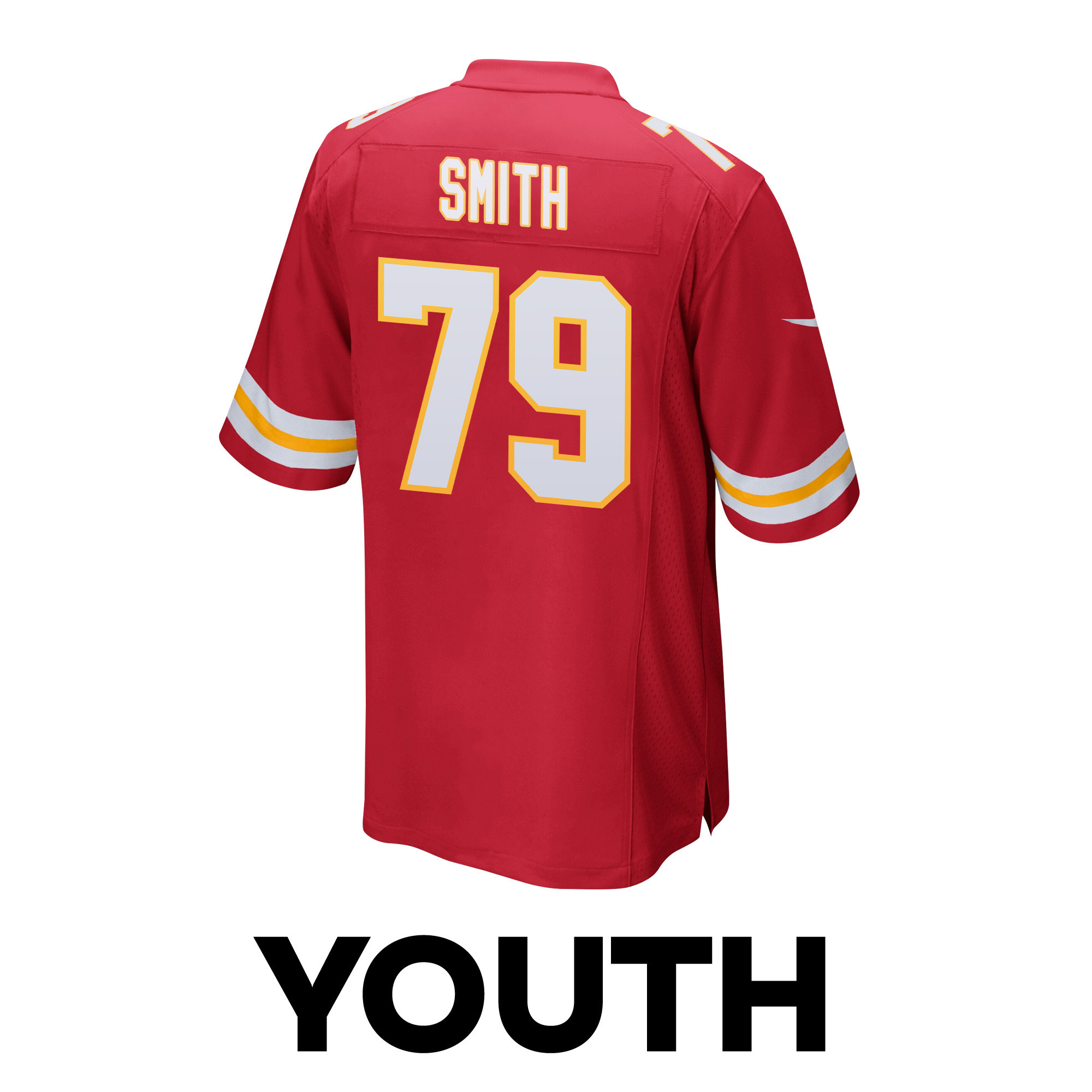 Donovan Smith 79 Kansas City Chiefs Super Bowl LVIII Champions 4 Stars Patch Game YOUTH Jersey - Red JS8635 nicesnker - Image 3