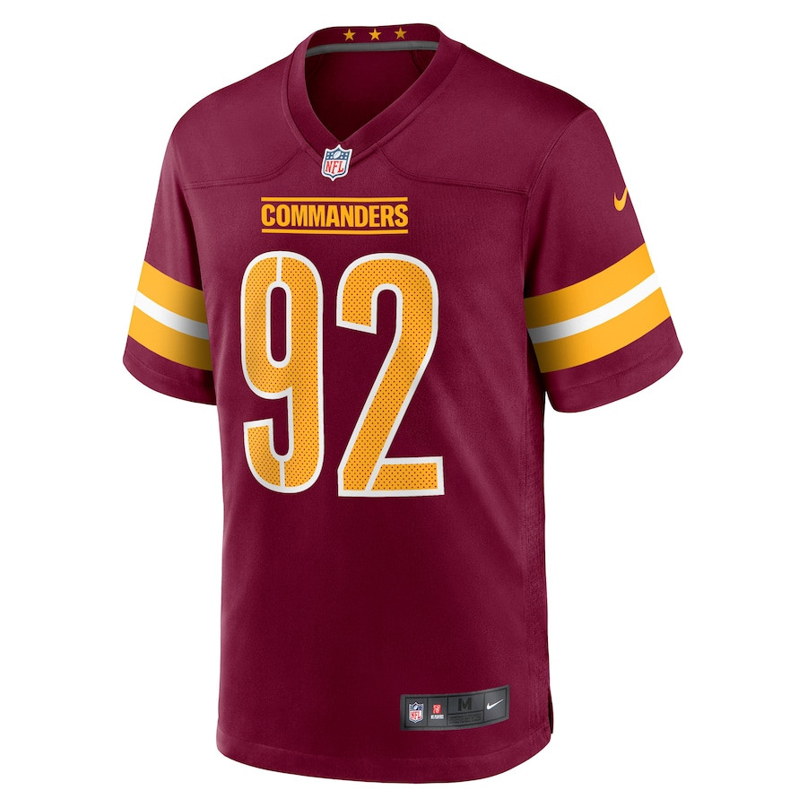 Alternative view of Dorance Armstrong 92 Washington Commanders Game Men Jersey - Burgundy JS7880 nicesnker