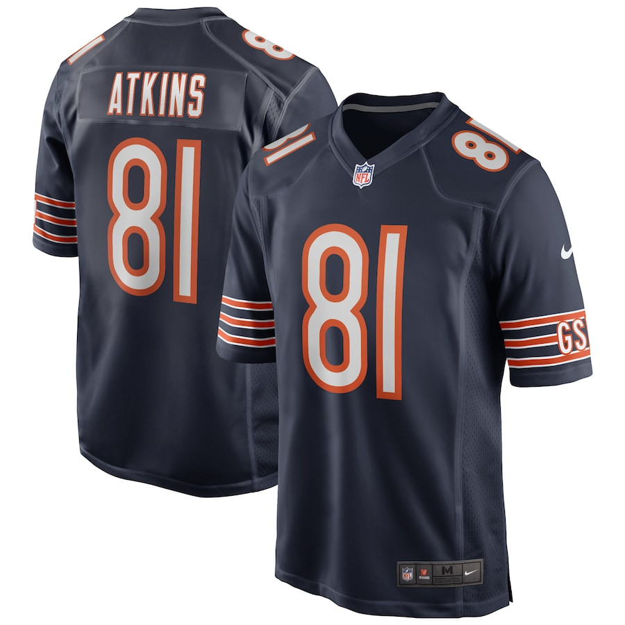 Doug Atkins 81 Chicago Bears Men Game Retired Jersey - Navy JS6764 nicesnker