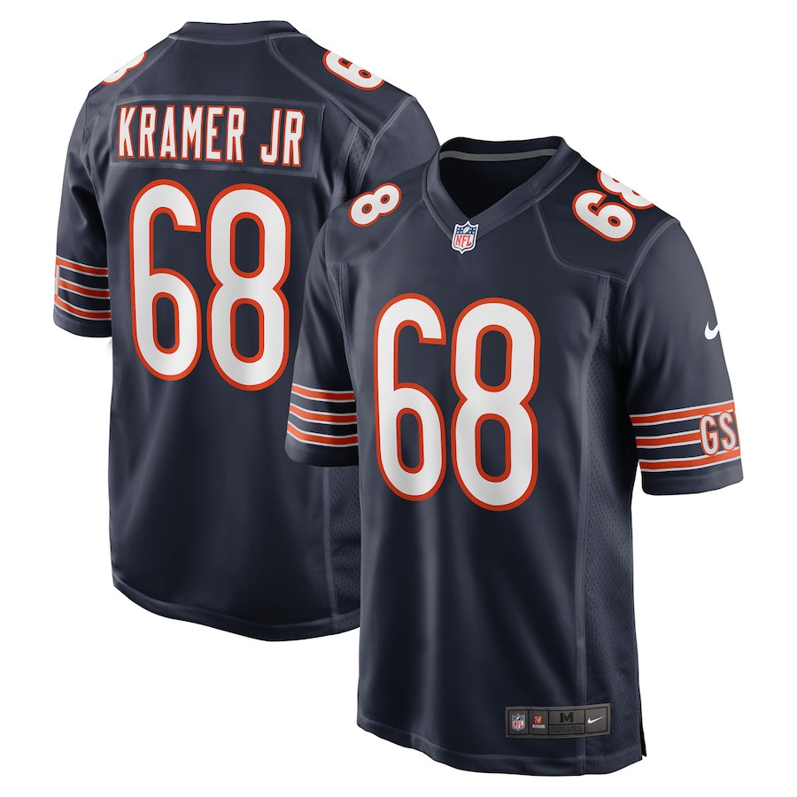 Doug Kramer Jr. 68 Chicago Bears Game Men Jersey - Navy JS2726 nicesnker