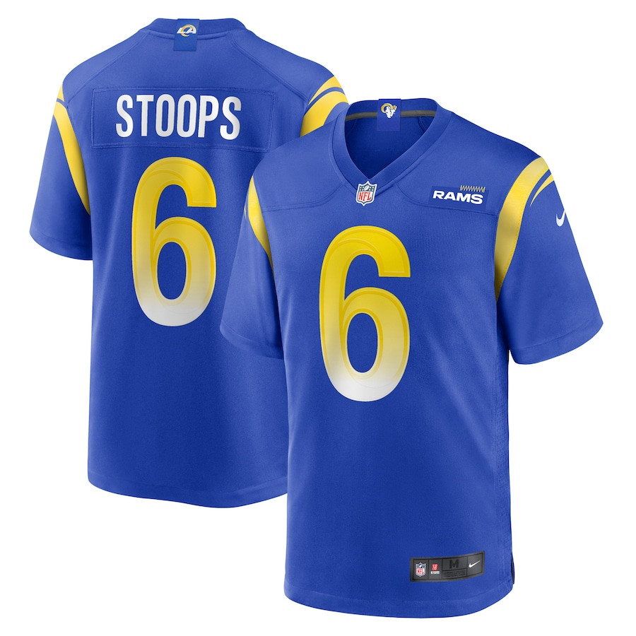 Drake Stoops 6 Los Angeles Rams Game Men Jersey - Royal JS8319 nicesnker