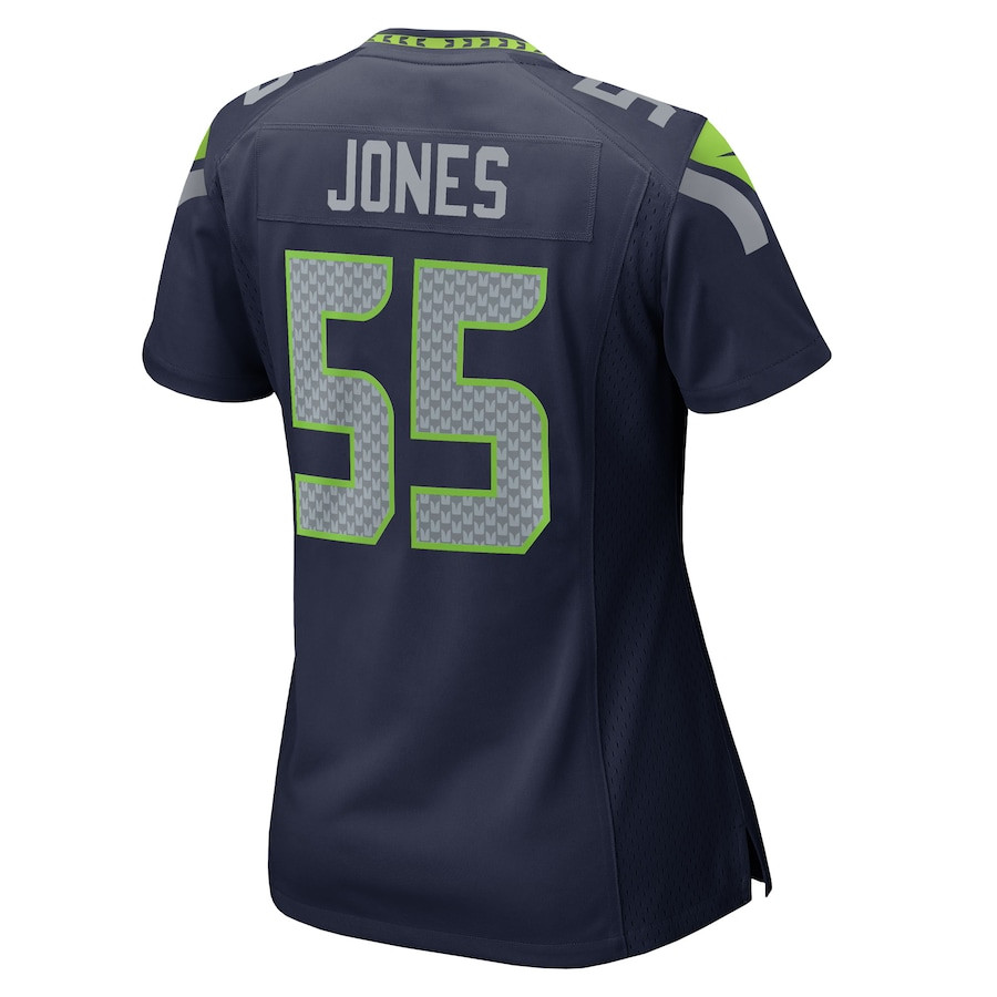 Dre'Mont Jones 55 Seattle Seahawks Women's Team Game Jersey - College Navy JS3299 nicesnker - Image 3