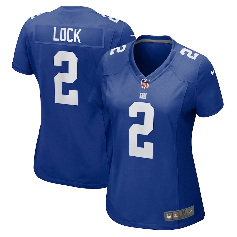 Drew Lock 2 New York Giants Women's Game Jersey - Royal JS8922 nicesnker