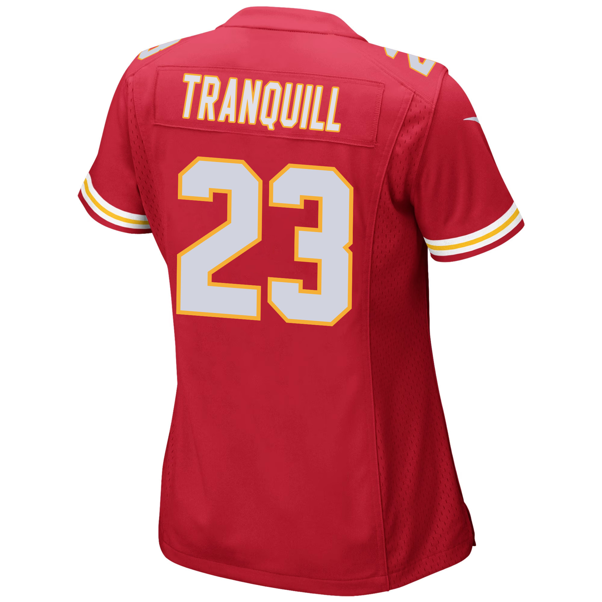 Drue Tranquill 23 Kansas City Chiefs Super Bowl LVIII Patch Game Women Jersey - Red JS8382 nicesnker - Image 3