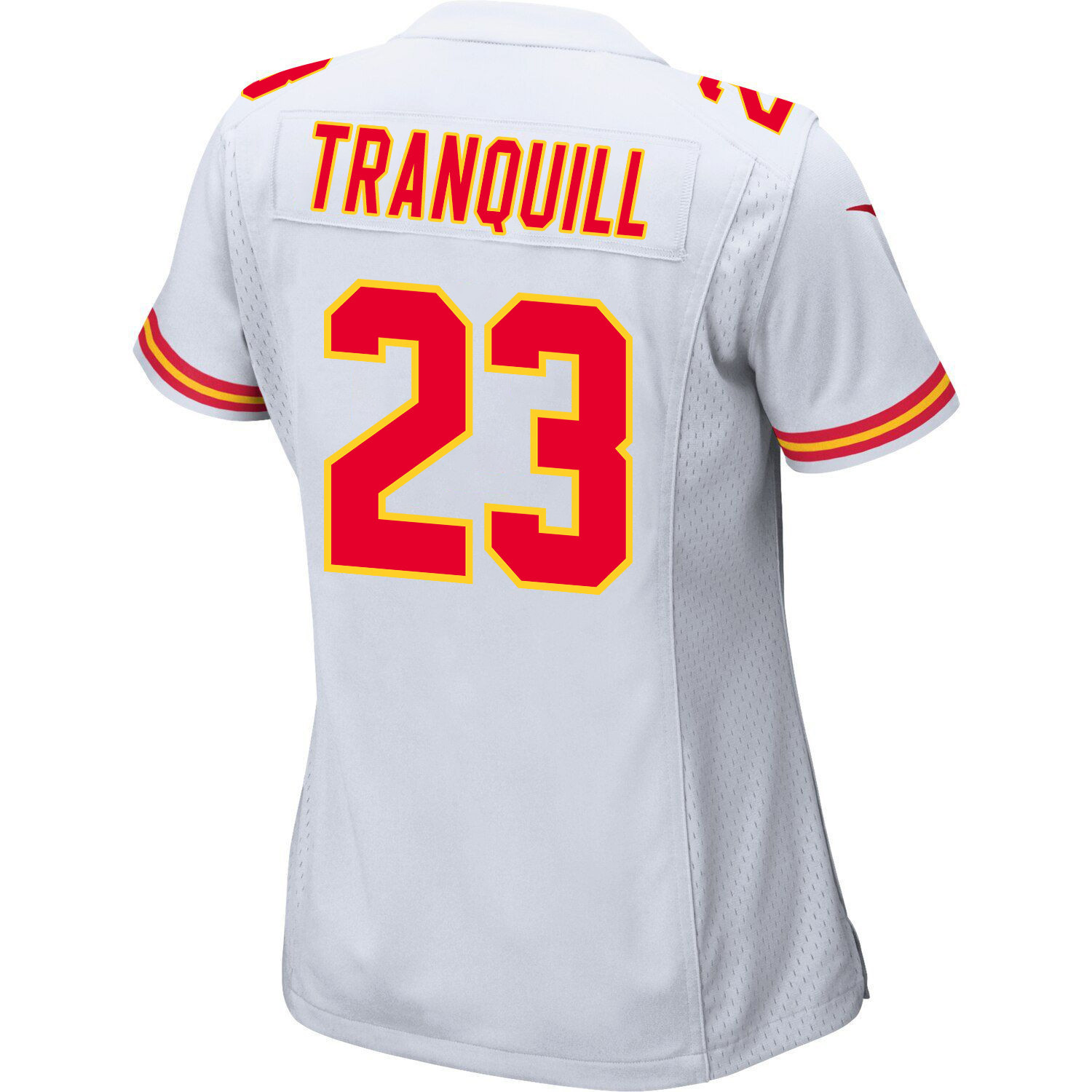 Drue Tranquill 23 Kansas City Chiefs Super Bowl LVIII Patch Game Women Jersey - White JS2002 nicesnker - Image 3