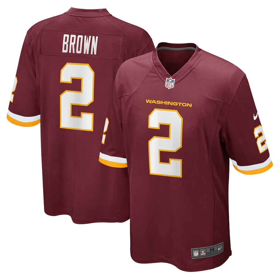 Dyami Brown 2 Washington Football Team Men Game Jersey - Burgundy JS7611 nicesnker