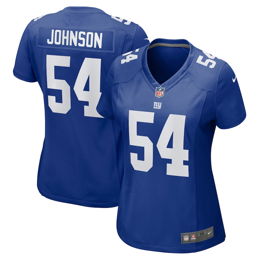Dyontae Johnson 54 New York Giants Women's Game Jersey - Royal JS3395 nicesnker