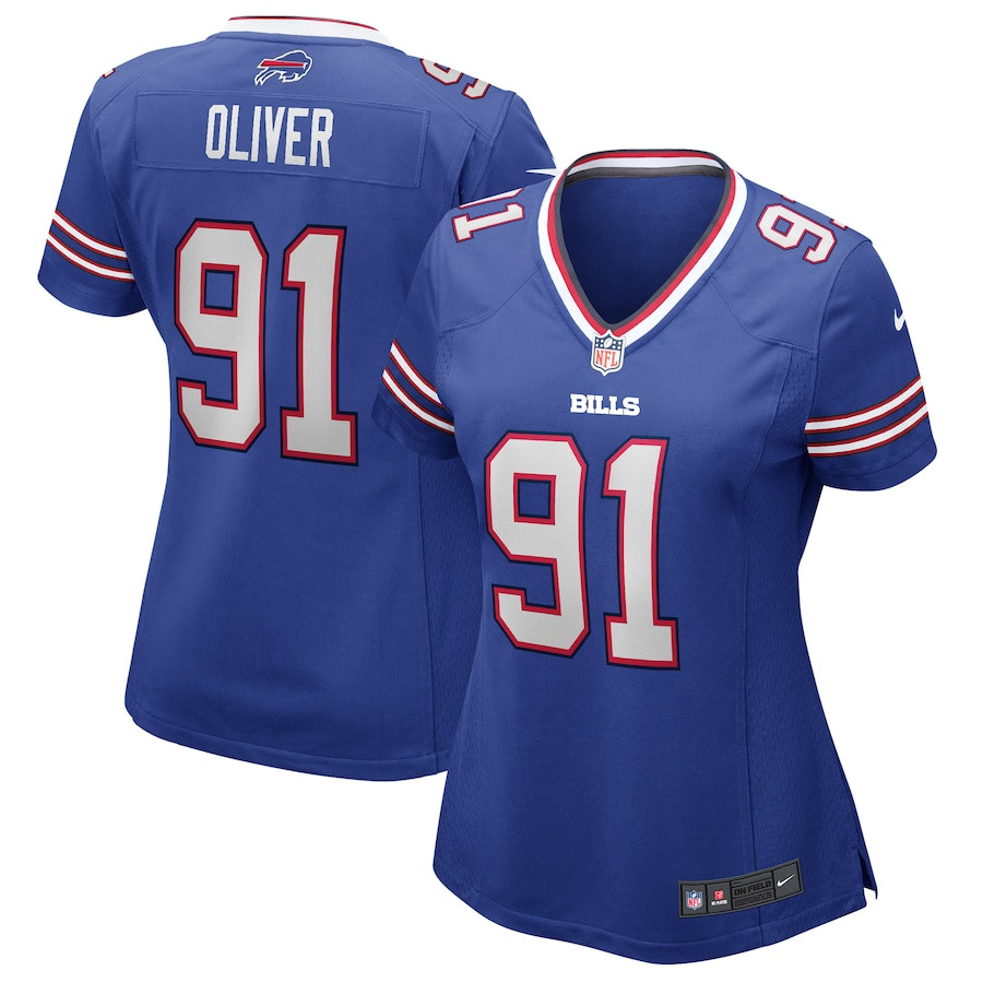 Ed Oliver 91 Buffalo Bills Women Game Jersey - Royal JS1675 nicesnker