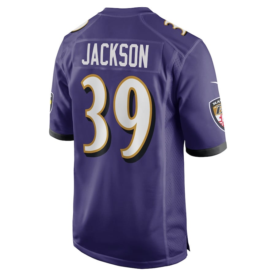 Eddie Jackson 39 Baltimore Ravens Team Game Men Jersey - Purple JS1495 nicesnker - Image 3