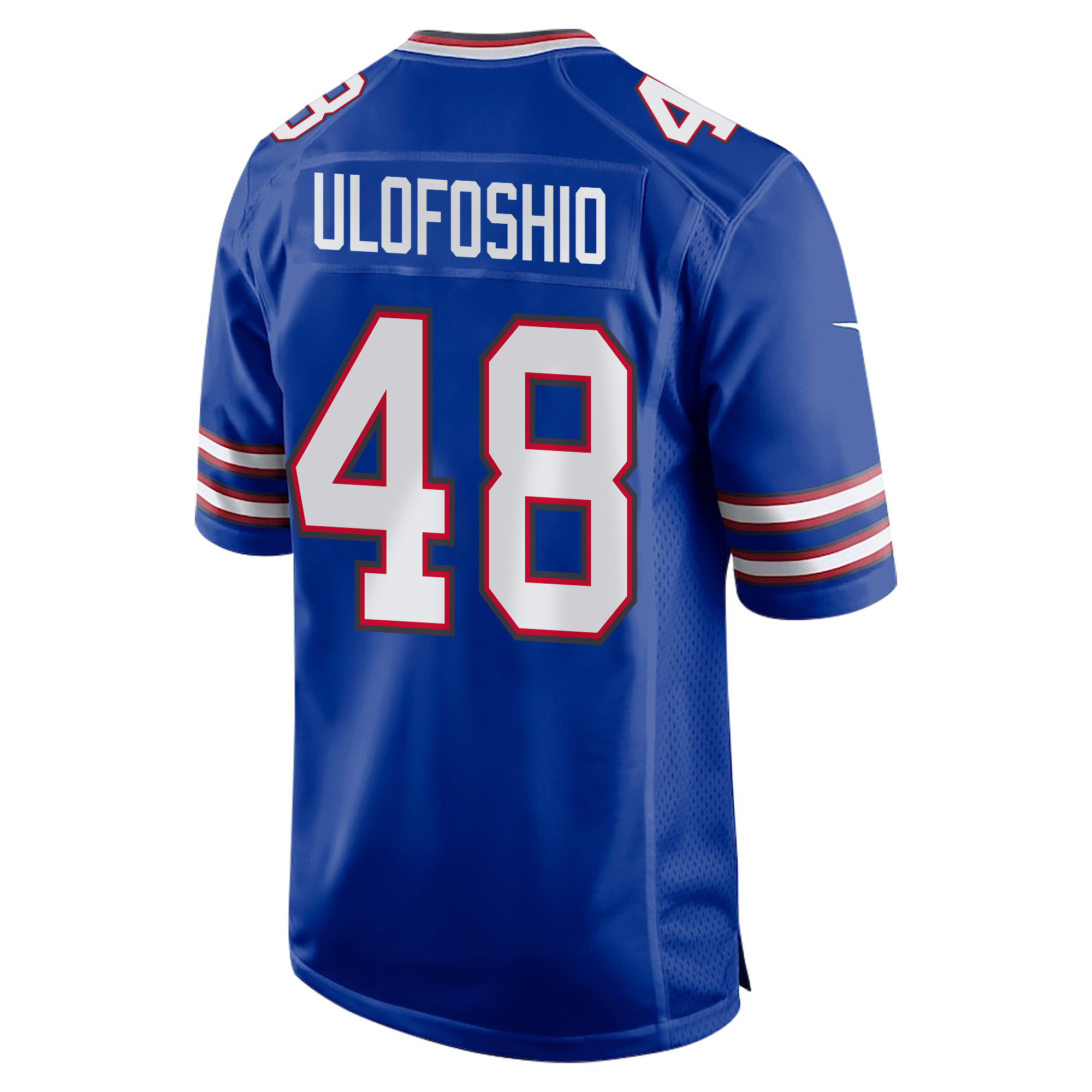 Alternative view of Edefuan Ulofoshio 48 Buffalo Bills Super Bowl LIX Champions Patch Game Men Jersey - Royal JS3278 nicesnker