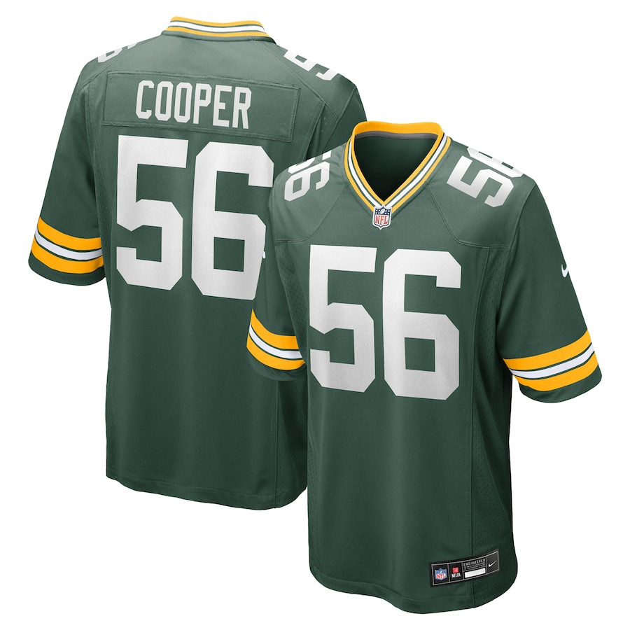 Edgerrin Cooper 56 Green Bay Packers Game Men Jersey - Green JS4909 nicesnker