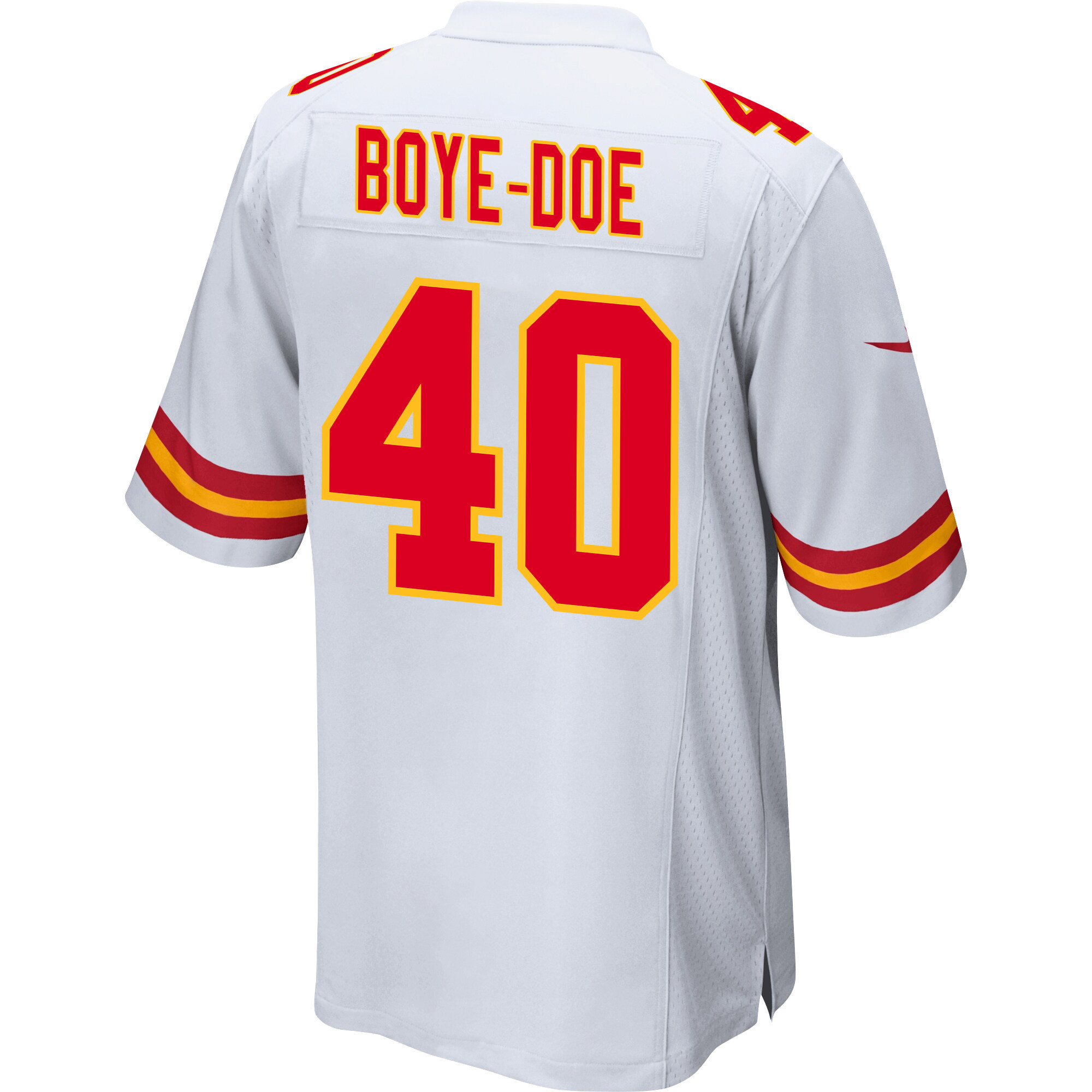 Ekow Boye-Doe 40 Kansas City Chiefs Super Bowl LVIII Champions 4X Game Men Jersey - White JS9667 nicesnker - Image 3