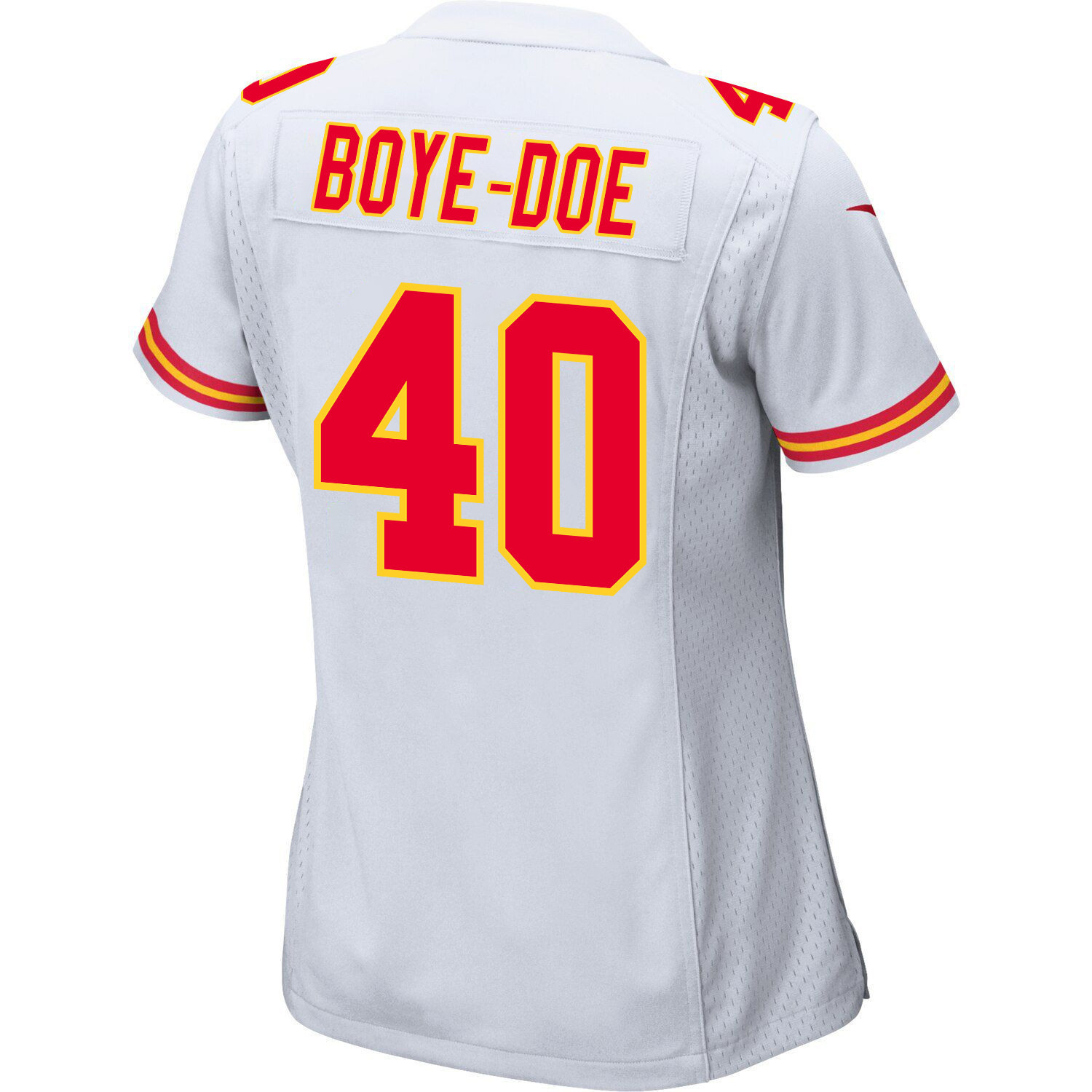 Ekow Boye-Doe 40 Kansas City Chiefs Super Bowl LVIII Champions 4X Game Women Jersey - White JS6711 nicesnker - Image 3