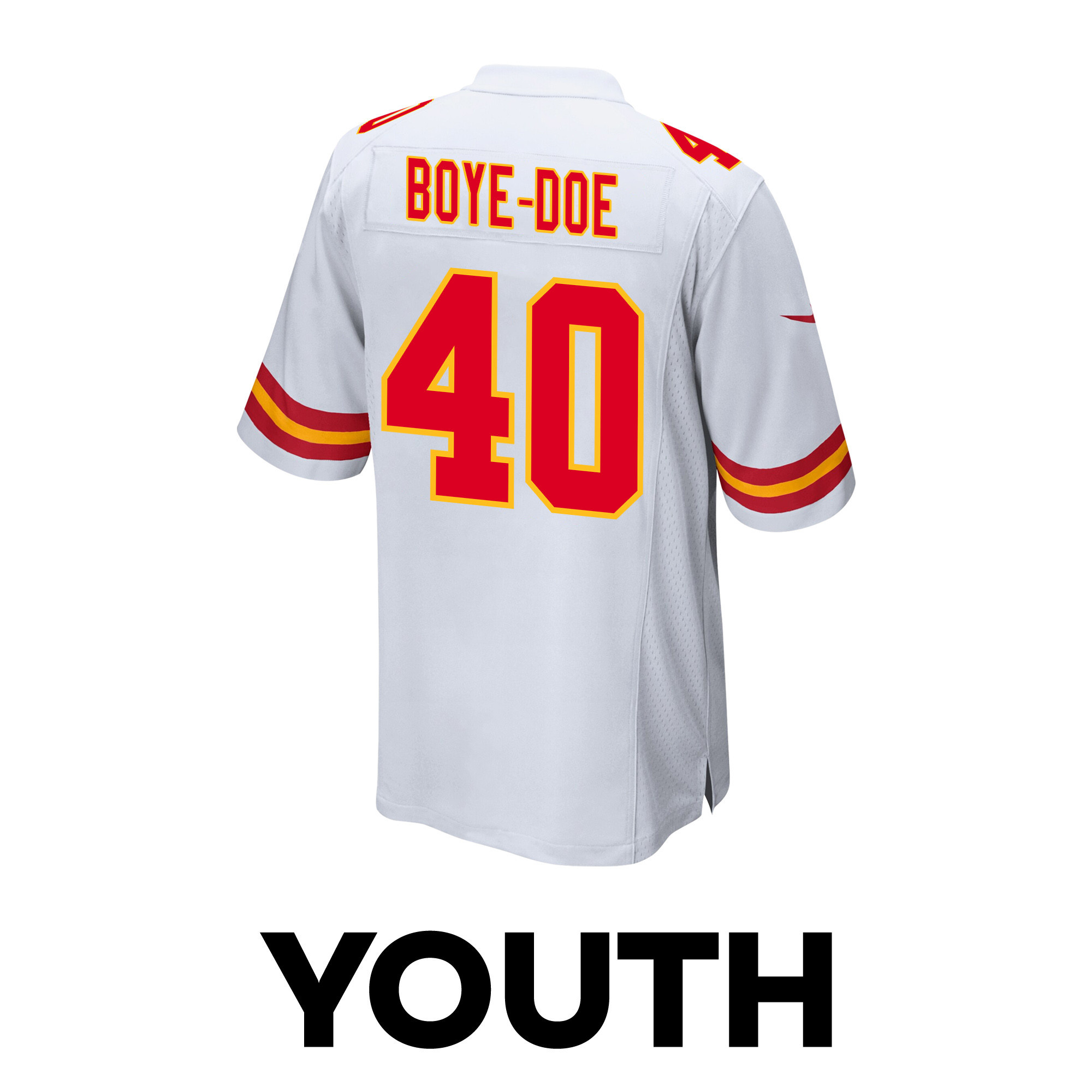 Ekow Boye-Doe 40 Kansas City Chiefs Super Bowl LVIII Champions 4X Game YOUTH Jersey - White JS6277 nicesnker - Image 3