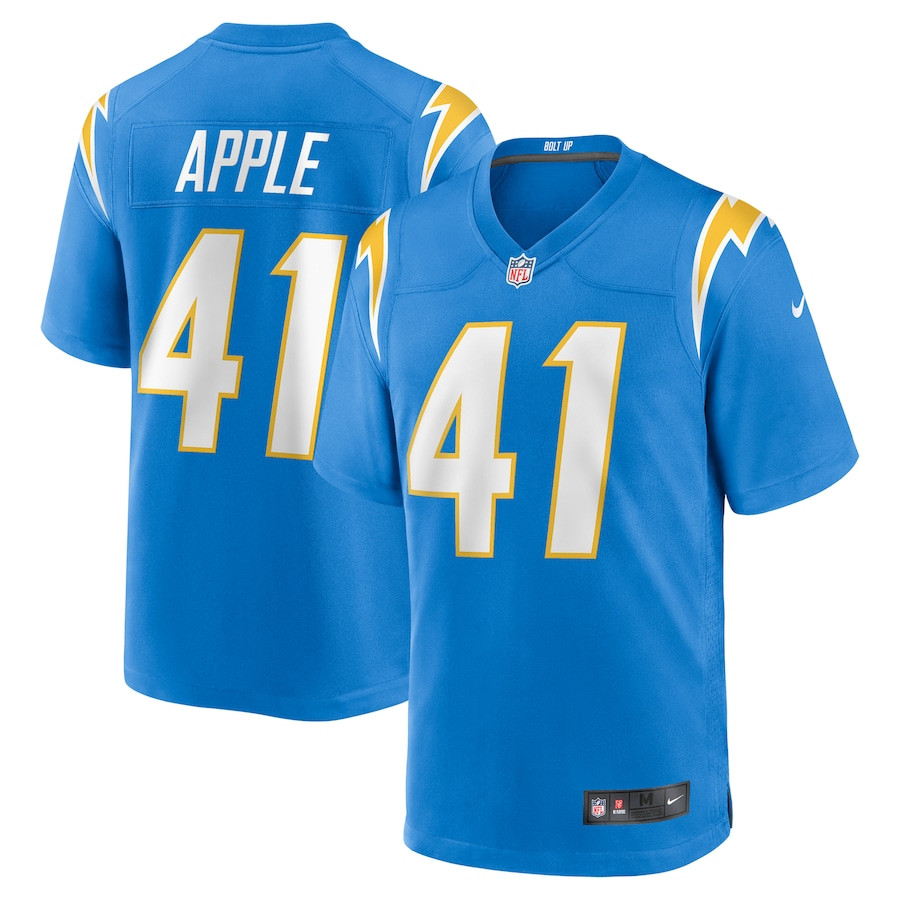 Eli Apple 41 Los Angeles Chargers Team Game Men Jersey - Powder Blue JS8496 nicesnker