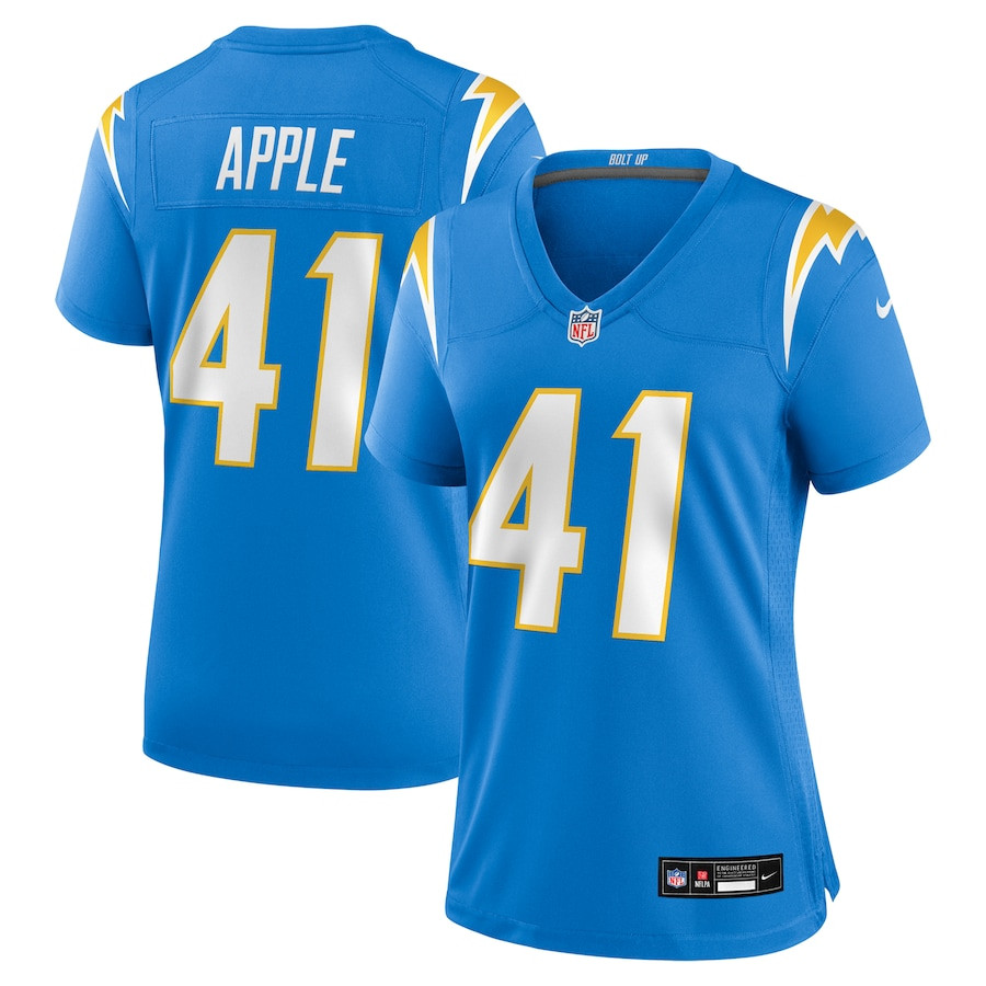 Eli Apple 41 Los Angeles Chargers Women's Game Jersey - Powder Blue JS8673 nicesnker