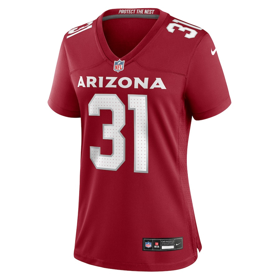 Alternative view of Emari Demercado 31 Arizona Cardinals Women's Game Jersey - Cardinal JS1195 nicesnker