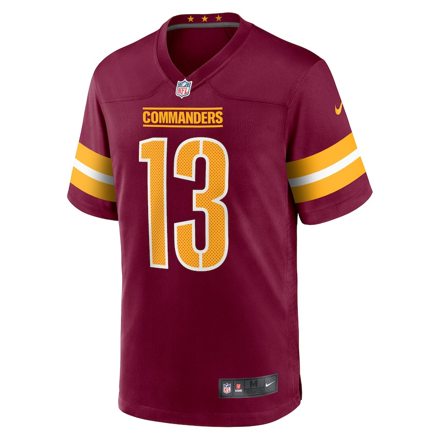 Alternative view of Emmanuel Forbes Jr. 13 Washington Commanders Game Men Jersey - Burgundy JS3084 nicesnker