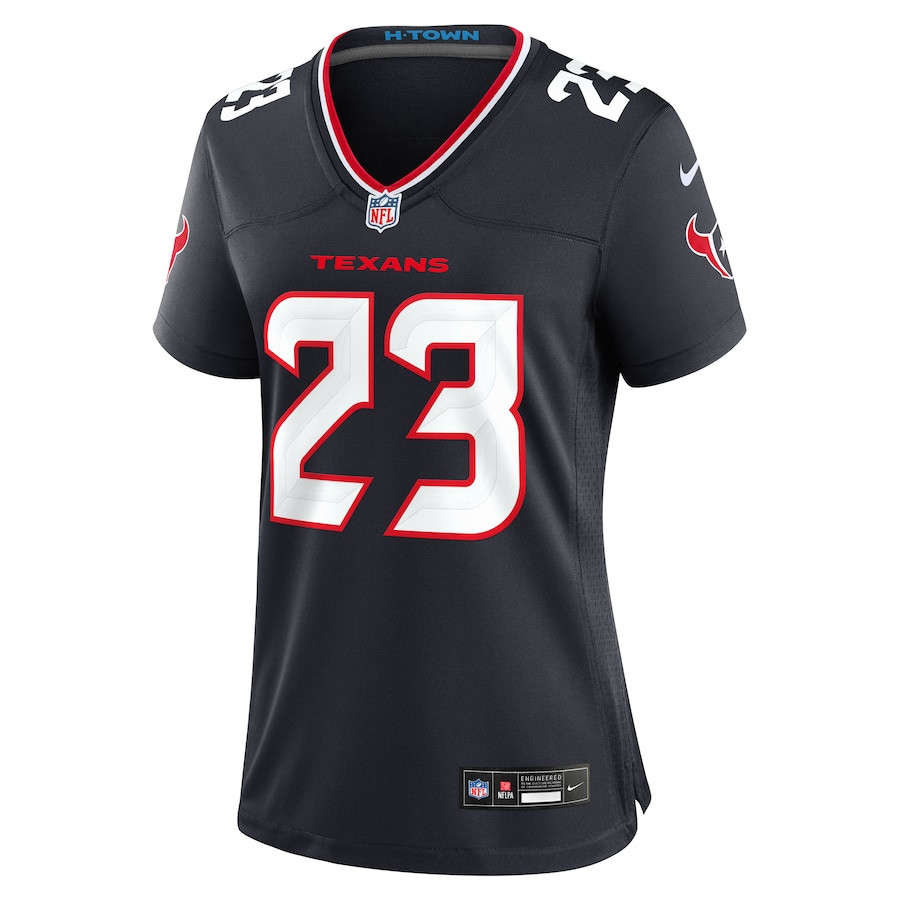 Alternative view of Eric Murray 23 Houston Texans Women's Team Game Jersey - Navy JS7865 nicesnker