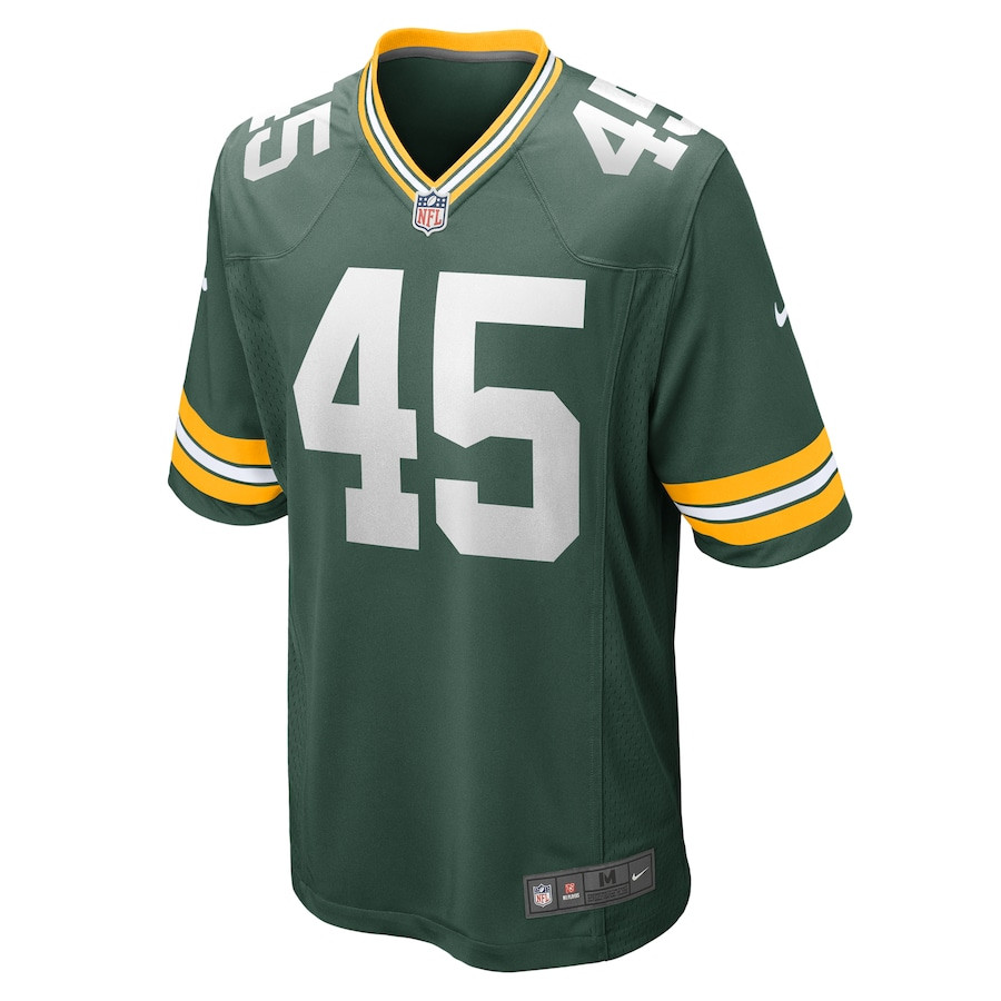 Alternative view of Eric Wilson 45 Green Bay Packers Men Home Game Jersey - Green JS4957 nicesnker