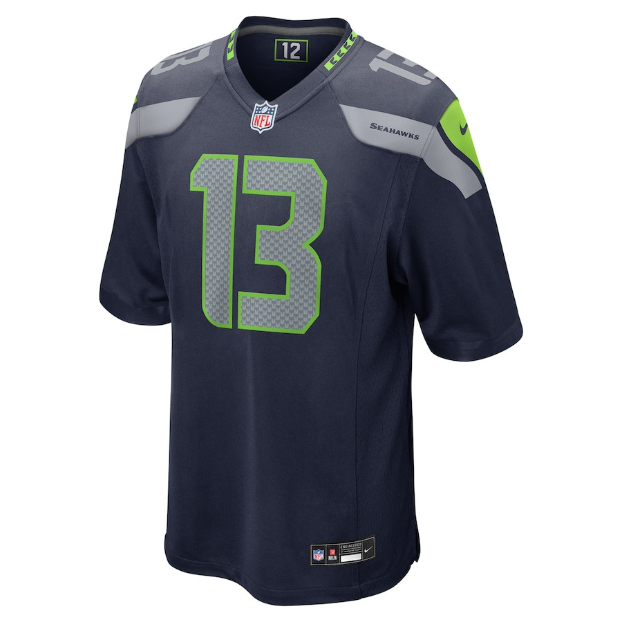 Alternative view of Ernest Jones IV 13 Seattle Seahawks Game Men Jersey - College Navy JS1724 nicesnker