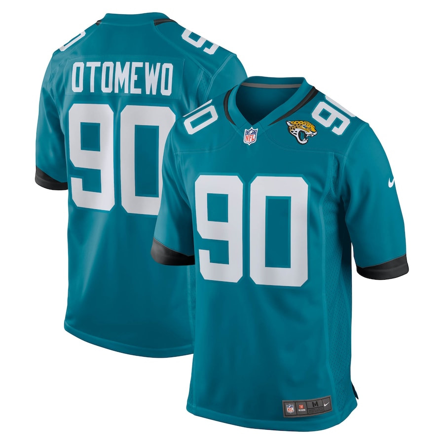 Esezi Otomewo 90 Jacksonville Jaguars Team Game Men Jersey - Teal JS5917 nicesnker