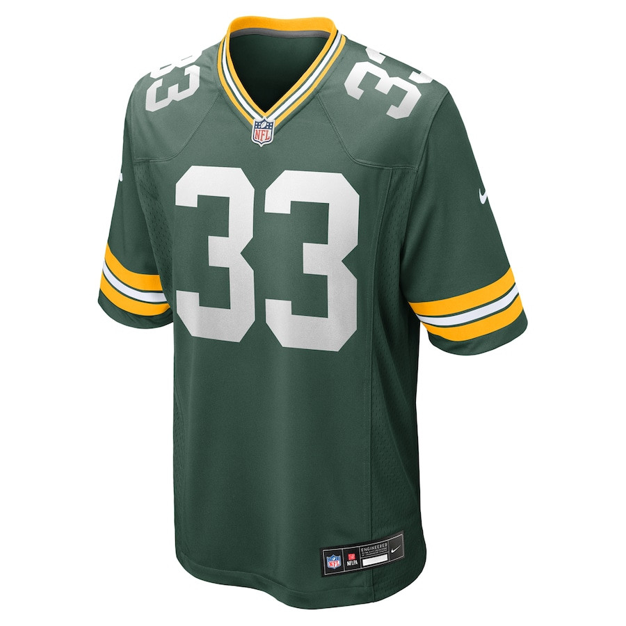 Alternative view of Evan Williams 33 Green Bay Packers Game Men Jersey - Green JS3800 nicesnker