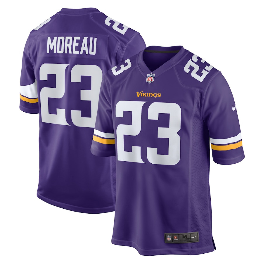 Fabian Moreau 23 Minnesota Vikings Game Men Jersey - Purple JS7107 nicesnker