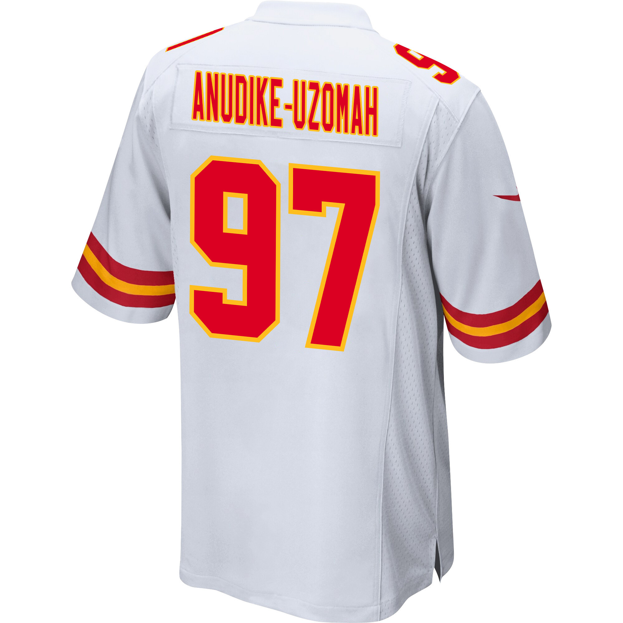 Felix Anudike-Uzomah 97 Kansas City Chiefs AFC Champions Patch Game Men Jersey - White JS6517 nicesnker - Image 3
